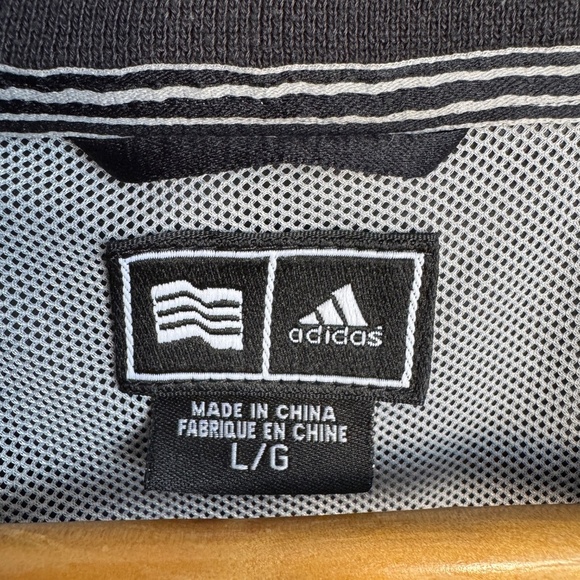 Adidas Men's‎ Outdoor Long Sleeve Pullover Windbreaker Golf Jacket Black Large - Picture 4 of 16